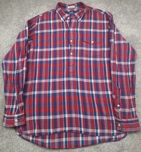 Polo Ralph Lauren Hemd Bleeding Madras Extra Large rot kariert 4 Knöpfe indigo - Bild 1 von 16