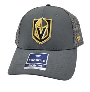 Vegas Golden Knights Fanatics Stretch Fit Size M/L Gray Structured Hat Cap NEW - Picture 1 of 7