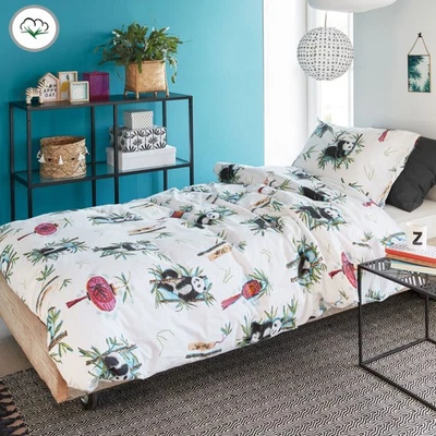 Panda Dream Cotton Quilt Cover Set Single by Bedding House - Image 1 of 2