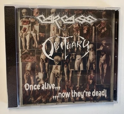 Carcass / Obituary - Once Alive…Now They’re Dead CD 2025 Pussy & Ilga Records  - Image 1 of 4