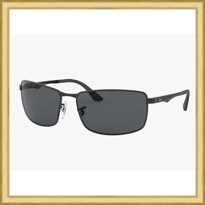 New Ray Ban RB3498 Pilot Sunglasses Matte Black w/ Gray Polarized 64mm Lenses - Image 1 of 4