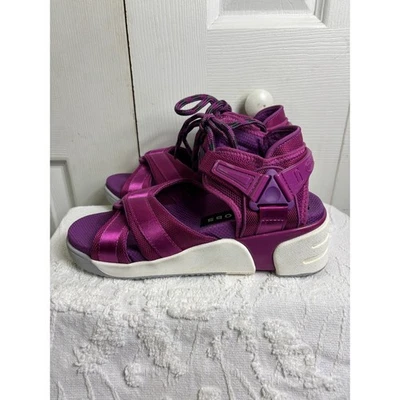 Marc Jacobs Purple Platform Sandals Lace-Up Strappy Chunky Sporty Comfort 36 - Image 1 of 4