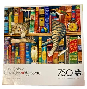 Rompecabezas de 750 piezas The Cats of Charles Wyoscki Frederick The Literate - Imagen 1 de 1