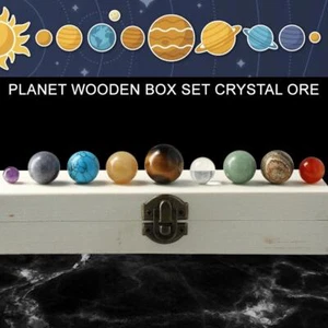 The Nine Planets Solar Decor Tumbled Crystal Gemstones Ball Set✨✨ N4G7 SP - Picture 1 of 9