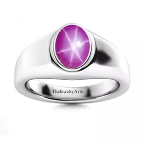 Star Ruby Ring, Engagement Ring, 925 Sterling Silver, Dainty Ring - Picture 1 of 4