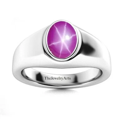 Star Ruby Ring, Engagement Ring, 925 Sterling Silver, Dainty Ring - Image 1 of 4