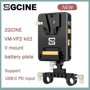 ZGCINE VP-2 VM-VP2 KIT3 V MOUNT BATTERY PLATE KIT Adapter Obsługa wejścia USB-C PD - Zdjęcie 1 z 8