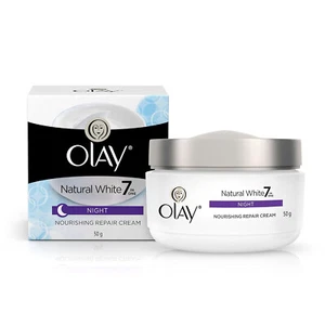 2 PC x 50 Gram Olay Natural White 7 in One, Night Nourishing Repair Cream - Picture 1 of 7