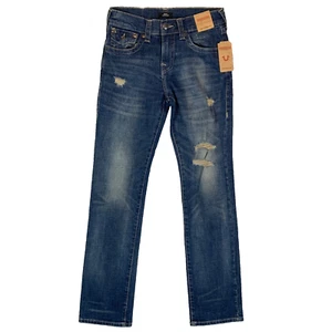 Jeans uomo True Religion Ricky relaxed denim blu dritto taglia W28 L33,5 - Foto 1 di 18