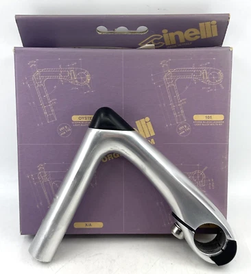 NOS Cinelli Forged Oyster Stem 125mm Length 26.4mm Clamp Alloy 22.2mm Quill - Image 1 of 4