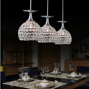 Fashion Led Modern Lighting Crystal Wineglass Bar C 10