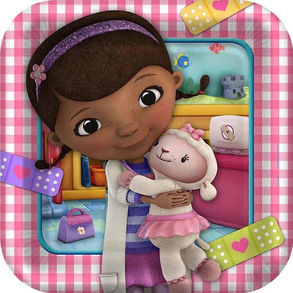Doc McStuffins Plates SQR 9" 8CT - Image 1 of 1