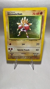 Hitmonchan Raro Holo Inglés Vintage Pokemon Tarjeta Base Set Bueno - Imagen 1 de 2