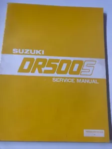 Suzuki DR500S motorbike service manual 1981 - Picture 1 of 2