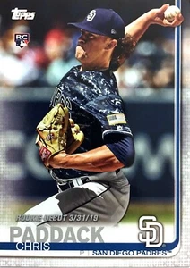 2019 TOPPS UPDATE - CHRIS PADDACK RC (#US207) - Picture 1 of 1