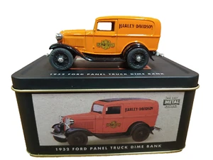 Harley-Davidson ERTL 1932 Ford Panel Truck Dime Bank 99219-94V - Imagen 1 de 8