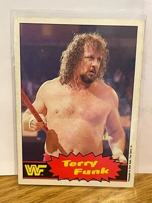 Terry Funk HOF 1985 O-PEE-CHEE OPC WWF Wrestling Stars Series 2 #15 - Image 1 of 2
