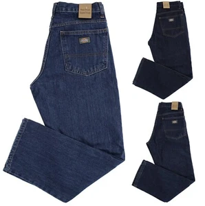 Pantalones de mezclilla para hombre Dickies de ajuste recto regular 100 % algodón 5 bolsillos informales - Imagen 1 de 7
