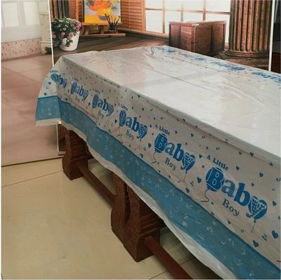 180x108cm Disposable PVC Re-Usable Table Cover Tablecloth Kids Party Baby Boy - Image 1 of 3