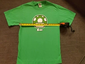 Mario Brothers +1 life green mushroom shirt! T-Shirt super mario bros! Unisex(s) - Picture 1 of 7