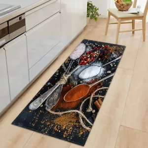 Alfombra decorativa antideslizante alfombra larga de hierbas especias tapete de cocina tapete de puerta pasillo - Imagen 1 de 17
