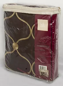 Home Fashions International Enzo Rod Pocket Taft Panel - 52" x 108" Merlot - Bild 1 von 9