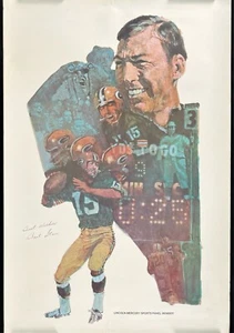 Bart Starr Lincoln Mercury 1968 miembro del panel deportivo impresión 20x30 - Imagen 1 de 1