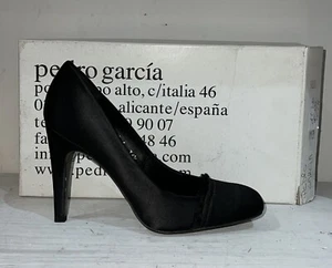 PEDRO GARCIA Decollete in pelle Donna Woman Nero size EU 36,5 - Picture 1 of 7