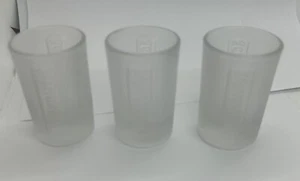 Set of 3 JAGERMEISTER GLASS SHOT GLASSES EMBOSSED LOGO Jager 1 oz - Picture 1 of 6