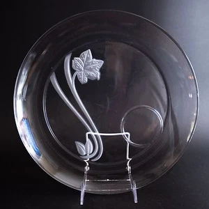 Anchor Hocking Satin Flower Round Serving Plate 255399 12" 13/16" - Picture 1 of 4