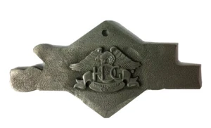 Harley Davidson HOG Pewter Christmas Ornament Collectable Happy Holidays 2007 - Picture 1 of 6