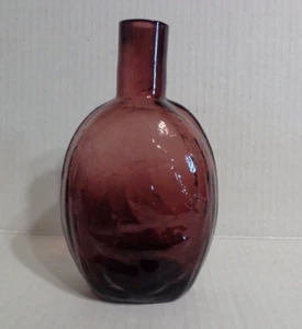 Vintage Amethyst lila Glasflasche Dekanter Kolben Segelschiff Albany Glas funktioniert - Bild 1 von 12