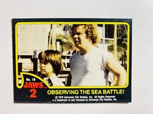 1978 JAWS 2 "OBSERVING THE SEA BATTLE" NM-MT CARD - Picture 1 of 1