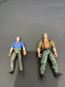 Lot Of 2 Has to Jurassic Park Figures Alan Grant - Picture 1 of 7