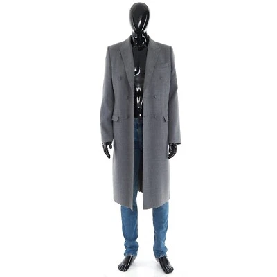 DIOR 3840$ Gray Wool Double Breasted Coat - Image 1 of 4