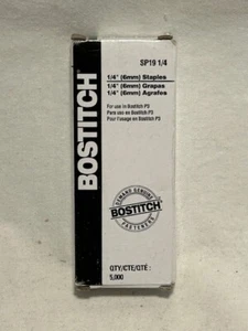 Bostitch Premium Standard Staples 1/4 Inch Leg 5,000/Box - NEW - FAST SHIPPING - Picture 1 of 1