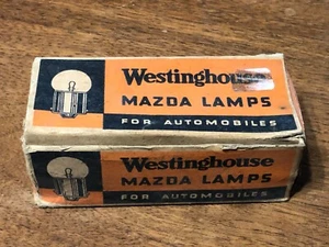 BOX Vintage WESTINHOUSE 63K LIGHT MAZDA Lamp NOS NIB 6-8V BULBS Car OLD G6 NEW - Picture 1 of 3