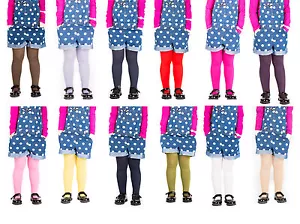 Medias para niñas lisas opacas de Sentelegri 40 o 60 denier, edades 2-12 años-16 colores - Imagen 1 de 16