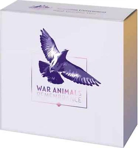 2024 $2 War Animals Remembrance 'C' Mintmark Coloured Fine Silver Proof Coin - Picture 1 of 4
