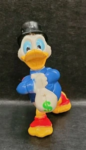 1991MINI SCROOGE MCDUCK with his MONEY BAG Cake/cupcake topper DUCK TALES FIGURE - Picture 1 of 7