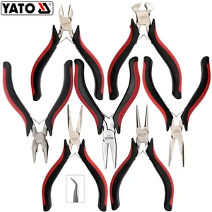 YATO Mini Zangen 115mm Seitenschneider Kombizange Spitzzange Rundzange - Bild 1 von 8