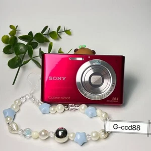 Sony CyberShot DSC-W330 14.1MP 4x Digital Camera Red  W/ Charger&SD Card English - Picture 1 of 10
