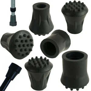 Paquete de 4 x CASQUILLOS DE GOMA DE ALTA RESISTENCIA Bastón para caminar y muleta - Imagen 1 de 1