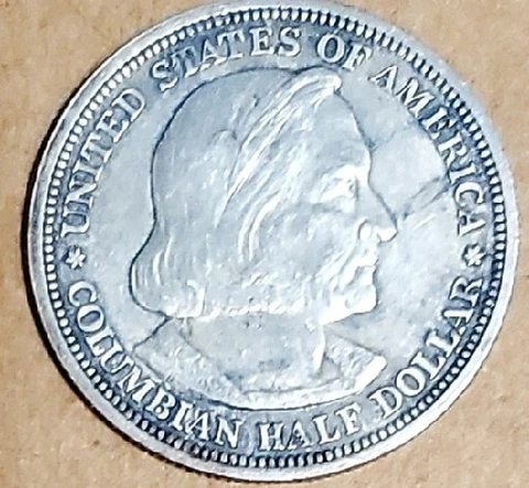 1892 Columbian Exposition Silver Commemorative Half Dollar  FREE SHIPPING Cover