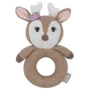Living Textiles | Ava the Fawn Knitted Rattle - Picture 1 of 3