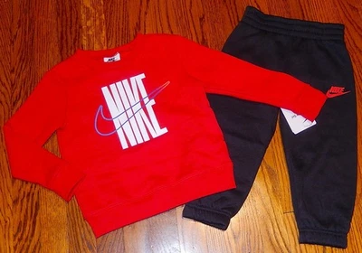 NIKE SPORT AUTHENTIC TODDLERS BOYS BRAND NEW SUIT ORIGINAL 2Pc SET Size 4, NWT - Image 1 of 4