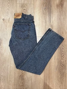 Vintage Levis 505 Jeans Men 33x32 Acid Wash Made in USA Black Wing Tag - Picture 1 of 17