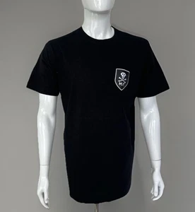 MAHARISHI Black Gaphic Patch-Pocket Organic Cotton TShirt T-Shirt XL - Picture 1 of 7