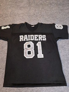 Chemise vintage Tim Brown Los Angeles Raiders NFL hommes XL point unique Rawlings 81 - Photo 1/7