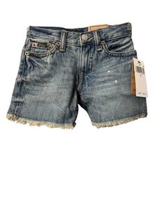 Polo Ralph Lauren The Sullivan Slim Girls Denim Cutoff Jean Shorts Size 2 NWT - Picture 1 of 9